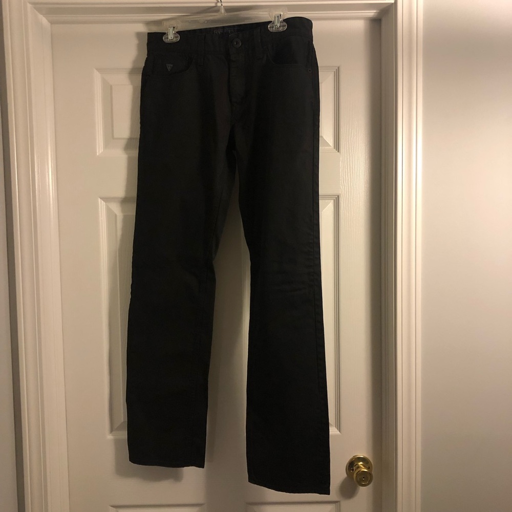 Guess black raw denim 32x32